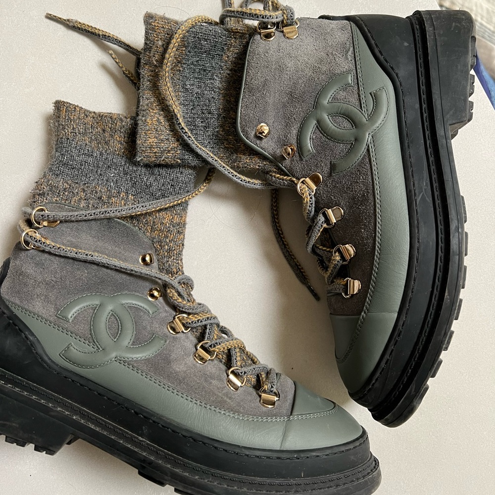 Chanel Hiking Boots